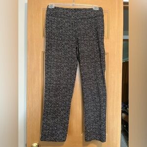 Zac & Rachel Black Speckled Cropped Pants Size 8